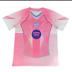 NEW WITH TAGS Men’s Medium FC Barcelona Pink Jersey Special Edition